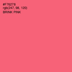 #F76278 - Brink Pink Color Image