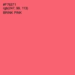 #F76371 - Brink Pink Color Image