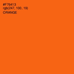 #F76413 - Orange Color Image