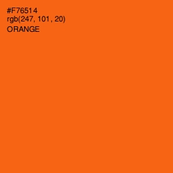 #F76514 - Orange Color Image