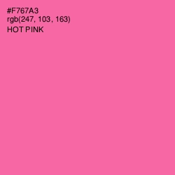 #F767A3 - Hot Pink Color Image