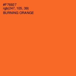 #F76927 - Burning Orange Color Image