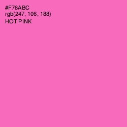 #F76ABC - Hot Pink Color Image