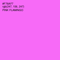#F76AF7 - Pink Flamingo Color Image