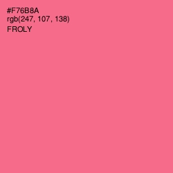 #F76B8A - Froly Color Image