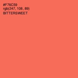 #F76C59 - Bittersweet Color Image