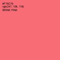 #F76C76 - Brink Pink Color Image