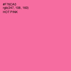 #F76CA0 - Hot Pink Color Image