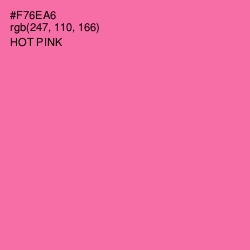 #F76EA6 - Hot Pink Color Image