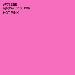 #F76EBE - Hot Pink Color Image