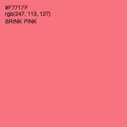 #F7717F - Brink Pink Color Image