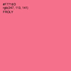 #F7718D - Froly Color Image