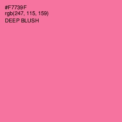 #F7739F - Deep Blush Color Image