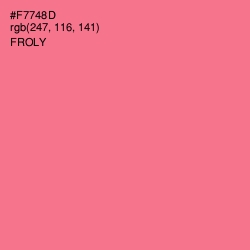 #F7748D - Froly Color Image