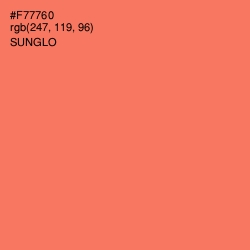 #F77760 - Sunglo Color Image