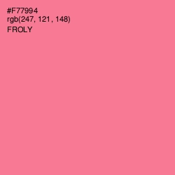 #F77994 - Froly Color Image