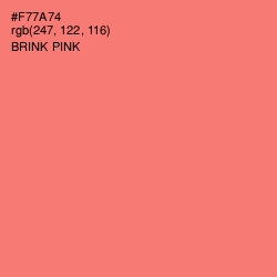#F77A74 - Brink Pink Color Image