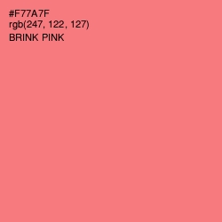 #F77A7F - Brink Pink Color Image