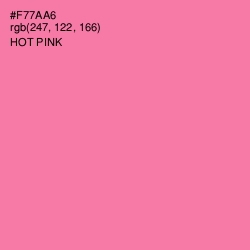 #F77AA6 - Hot Pink Color Image