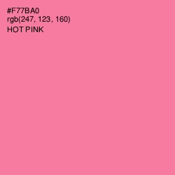 #F77BA0 - Hot Pink Color Image