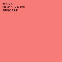 #F77C77 - Brink Pink Color Image