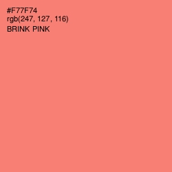 #F77F74 - Brink Pink Color Image