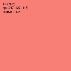 #F77F75 - Brink Pink Color Image