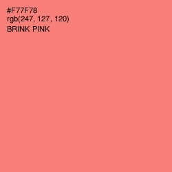 #F77F78 - Brink Pink Color Image