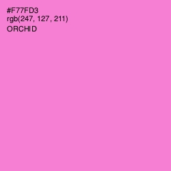 #F77FD3 - Orchid Color Image