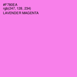 #F780EA - Lavender Magenta Color Image