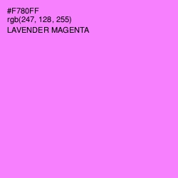 #F780FF - Lavender Magenta Color Image