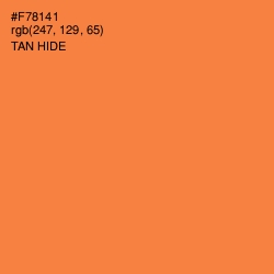 #F78141 - Tan Hide Color Image