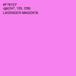 #F781EF - Lavender Magenta Color Image