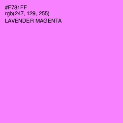 #F781FF - Lavender Magenta Color Image