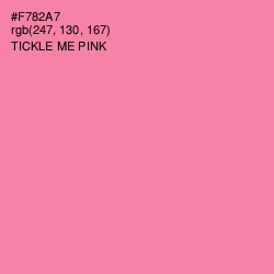 #F782A7 - Tickle Me Pink Color Image