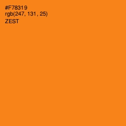 #F78319 - Zest Color Image