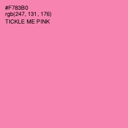 #F783B0 - Tickle Me Pink Color Image