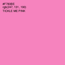 #F783BE - Tickle Me Pink Color Image