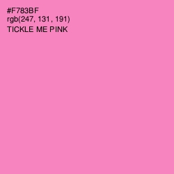 #F783BF - Tickle Me Pink Color Image