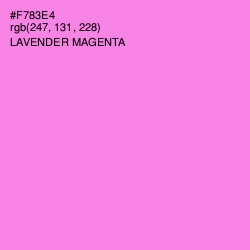 #F783E4 - Lavender Magenta Color Image