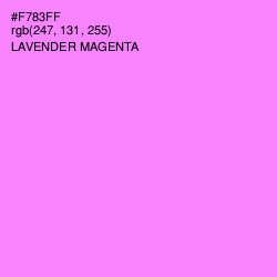 #F783FF - Lavender Magenta Color Image