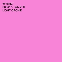 #F784D7 - Light Orchid Color Image