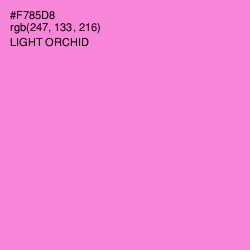 #F785D8 - Light Orchid Color Image