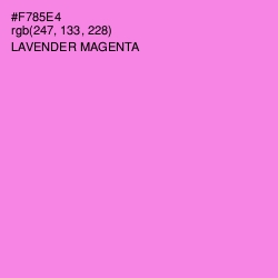 #F785E4 - Lavender Magenta Color Image