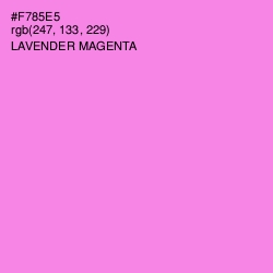 #F785E5 - Lavender Magenta Color Image