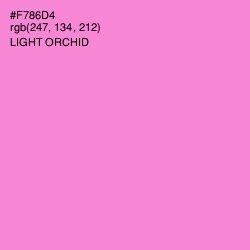 #F786D4 - Light Orchid Color Image