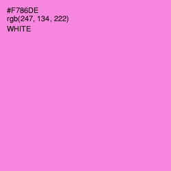 #F786DE - Light Orchid Color Image