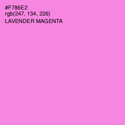 #F786E2 - Lavender Magenta Color Image