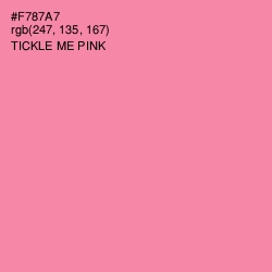 #F787A7 - Tickle Me Pink Color Image