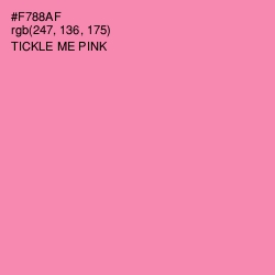 #F788AF - Tickle Me Pink Color Image